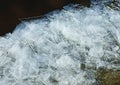Melted ice in the spring on the river - close-up Royalty Free Stock Photo