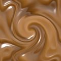 melted milk chocolate swirl
