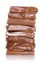 Melting chocolate pieces Royalty Free Stock Photo