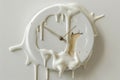 melting clock modern art sculpture Royalty Free Stock Photo