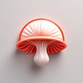 Melting Coral Mushroom: A Precisionism Wall Light with Slick Des