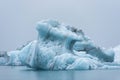 Melting floating icebergs in Jokulsarlon, Iceland