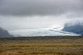 Melting glacial tongue of a glacier, Vatnajokull, Iceland Royalty Free Stock Photo