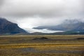 Melting glacial tongue of a glacier, Vatnajokull, Iceland Royalty Free Stock Photo