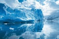 Melting glacier global warming concept Royalty Free Stock Photo