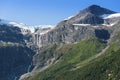 Melting glacier seen from Oldevatnet Lake Royalty Free Stock Photo