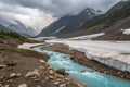 Melting glacier Siberian mountains Royalty Free Stock Photo