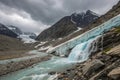 Melting glacier Siberian mountains Royalty Free Stock Photo