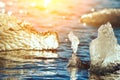 Melting glaciers. Global warming. Climate change. Royalty Free Stock Photo
