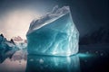 melting glaciers provoke aearance of new floating icebergs