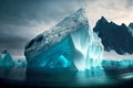 melting glaciers provoke aearance of new floating icebergs