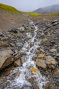 Melting ice creek near Exit glacier Royalty Free Stock Photo