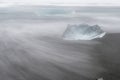 Melting ice floating in Jokulsarlon beach, Iceland Royalty Free Stock Photo