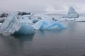 The melting of ice at glacial river lagon JÃÂ¶kulsÃÂ¡rlÃÂ³n Royalty Free Stock Photo