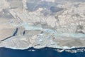Melting ice over the Greenland Royalty Free Stock Photo