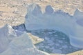 Melting ice over the Greenland Royalty Free Stock Photo