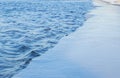 Melting ice on the river in spring. Ice drift time. Natural structure. Needles in the sun Royalty Free Stock Photo
