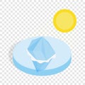 Melting iceberg isometric icon