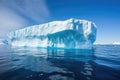 melting iceberg showing water dripping from its side