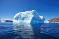 melting iceberg under the midday sun