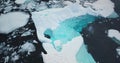 Melting iceberg underwater ice in Antarctica Royalty Free Stock Photo