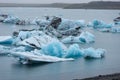 Melting floating icebergs in Jokulsarlon, Iceland