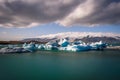 Melting icebergs in Jokulsarlon glacier lagoon, Iceland Royalty Free Stock Photo