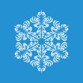 Melting snowflake icon, simple style