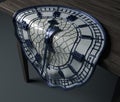 Melting Surreal Glass Tower Clock