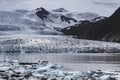 Melting tongue of the Breidamerkurjokull glacier summer season