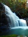 Melton Creek Falls Obed national scenic river in Eastern Tennessee during peak falls colors Royalty Free Stock Photo