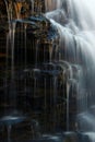 Melton Creek Falls Obed national scenic river in Eastern Tennessee during peak falls colors Royalty Free Stock Photo