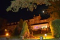 Melville Hall Hotel at Night Royalty Free Stock Photo