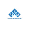 MEM letter logo design on BLACK background. MEM creative initials letter logo concept. MEM letter design Royalty Free Stock Photo