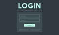 Member Log in Membership Username Password Concept Royalty Free Stock Photo