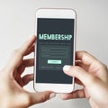 Member Log in Membership Username Password Concept Royalty Free Stock Photo