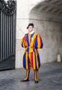 A member of the Pontifical Swiss Guard