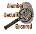 Member Security Ensured Royalty Free Stock Photo