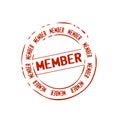 Member stamp vector