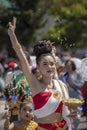 A member of the Thai community participants in the Bang Rajan Parade