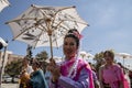 A member of the Thai community participants in the Bang Rajan Parade