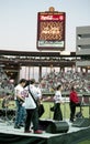 Members of the Band 10,000 Maniacs at Sun Devil Stadium