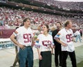 Members of the Band 10,000 Maniacs at Sun Devil Stadium