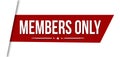 Members only banner design