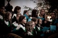 Members of child Choir sing at the St. Michael Church