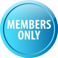 Members only web button Royalty Free Stock Photo