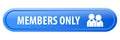 Members only web button Royalty Free Stock Photo