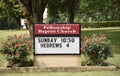 Fellowship Baptist Church Sign, Tennessee