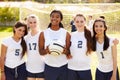 Members Of Female High School Soccer Team Royalty Free Stock Photo