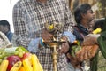 Members of the local Hindu community